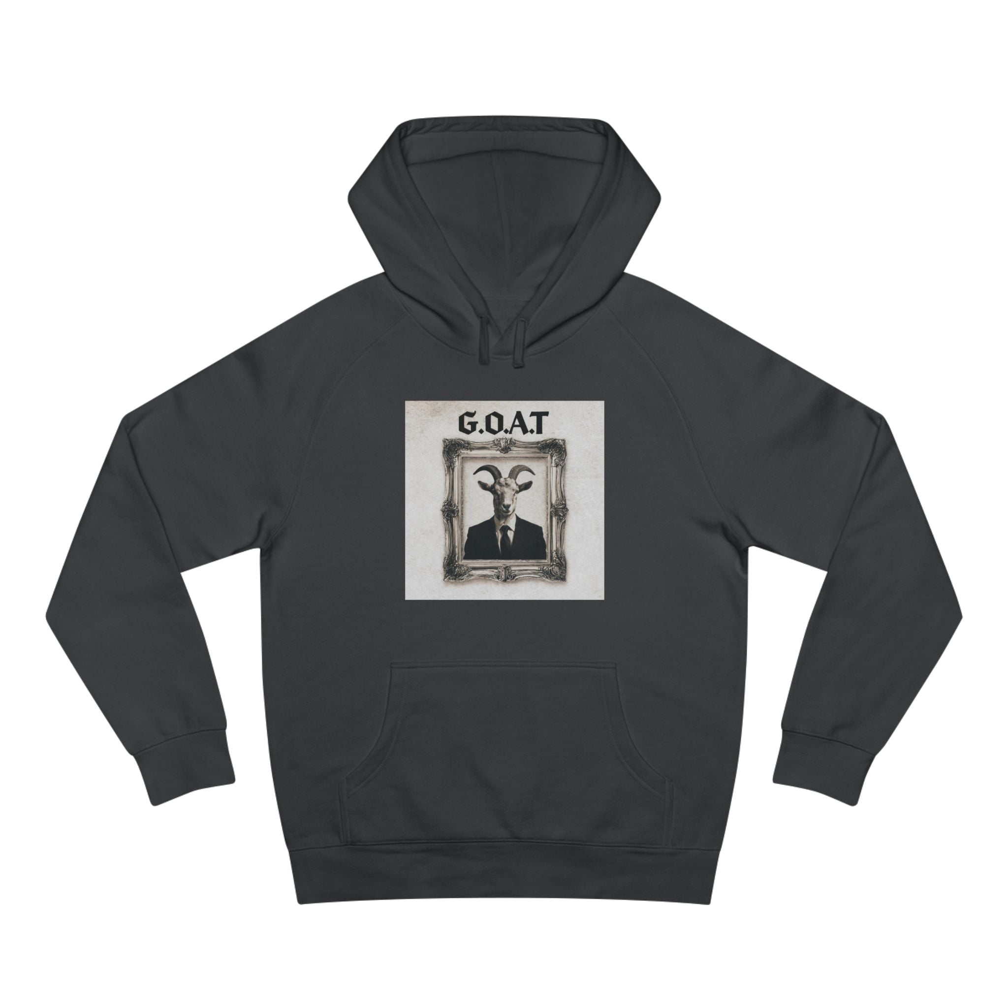 G.O.A.T. Portrait Hoodie — Vintage Goat Art Pullover