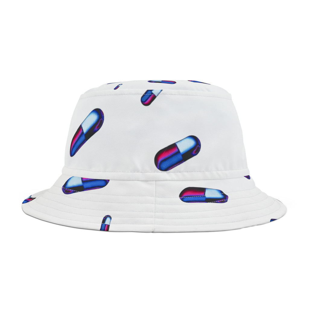 Neon Capsule Pattern Bucket Hat | Pill Print Bucket Hat
