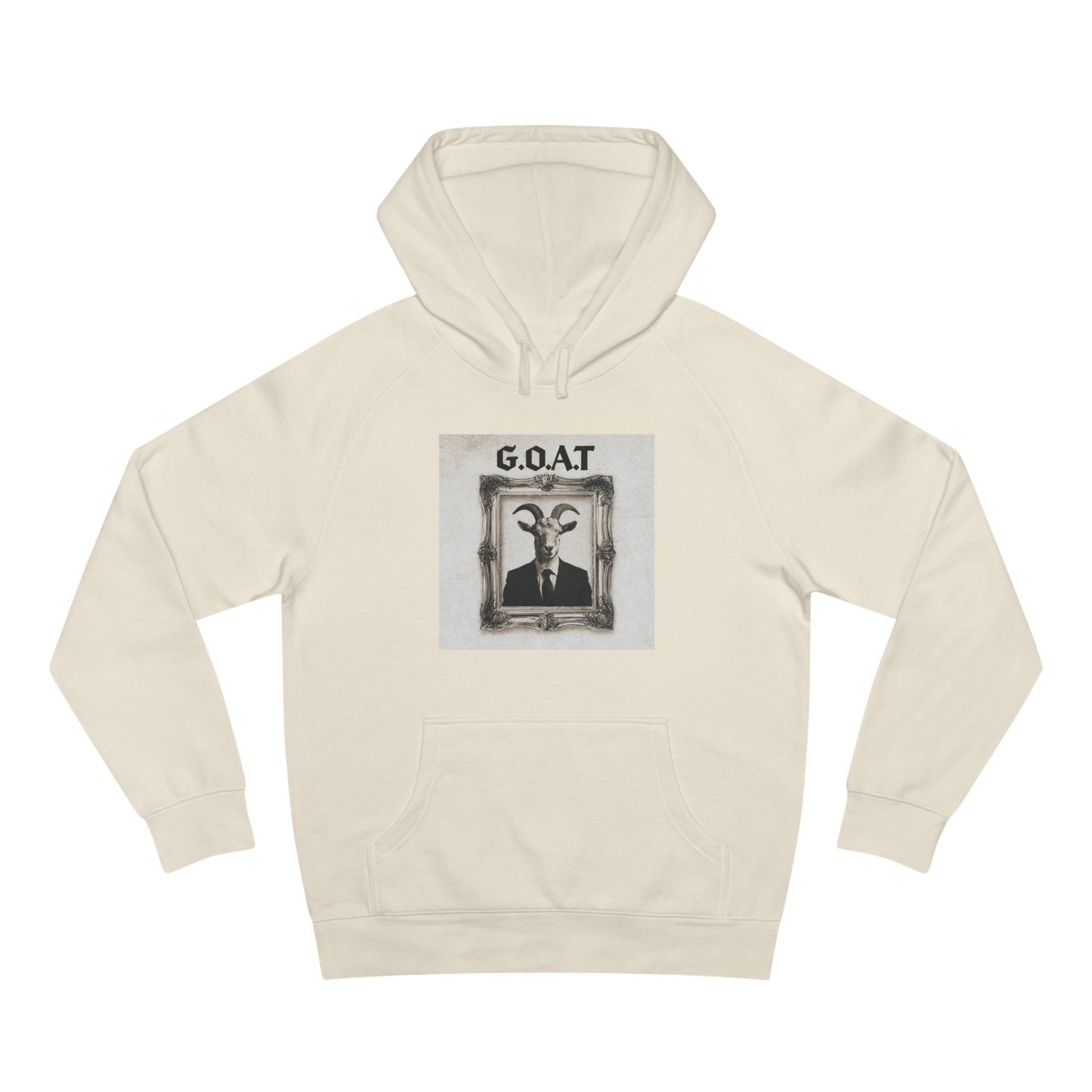G.O.A.T. Portrait Hoodie — Vintage Goat Art Pullover