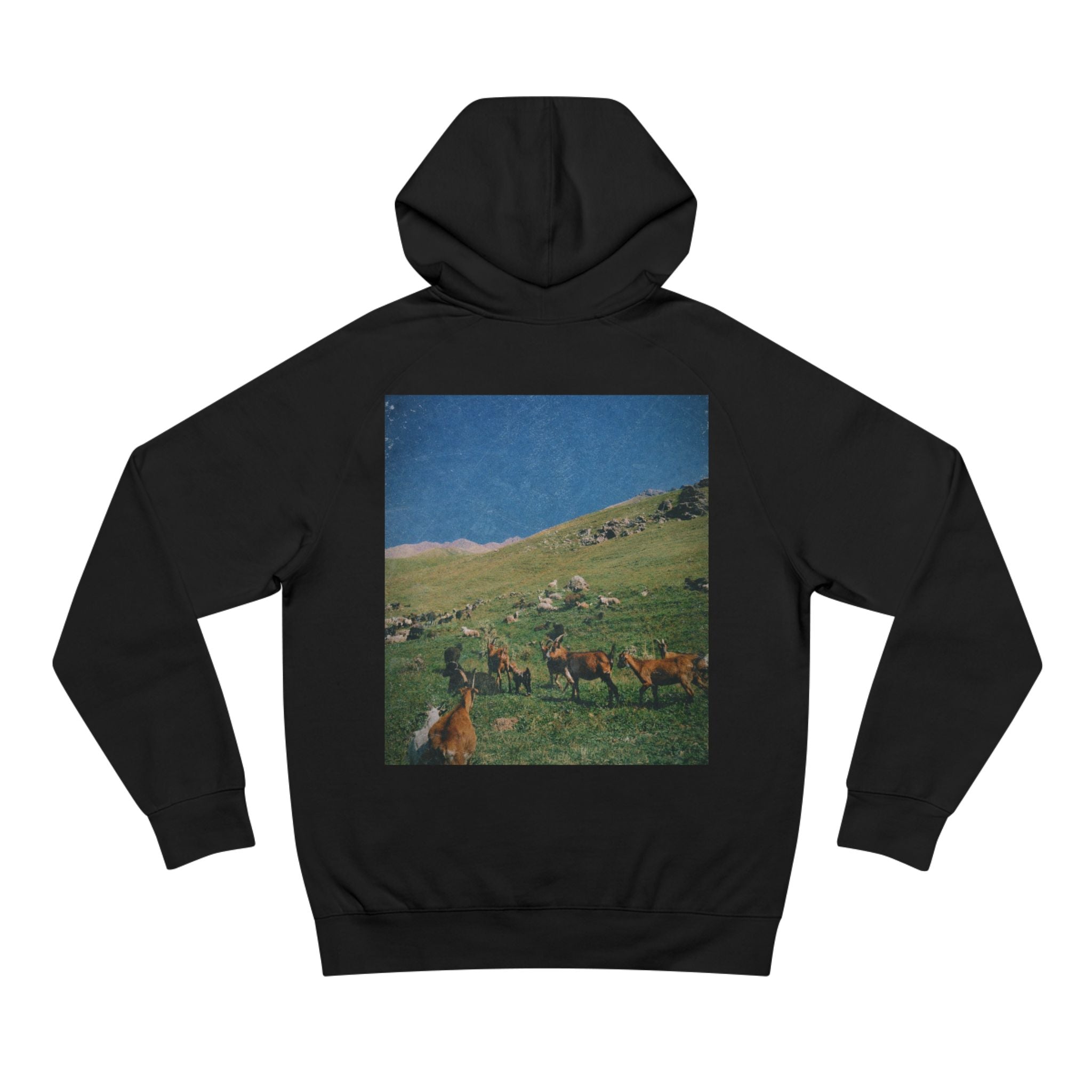 G.O.A.T. Portrait Hoodie — Vintage Goat Art Pullover