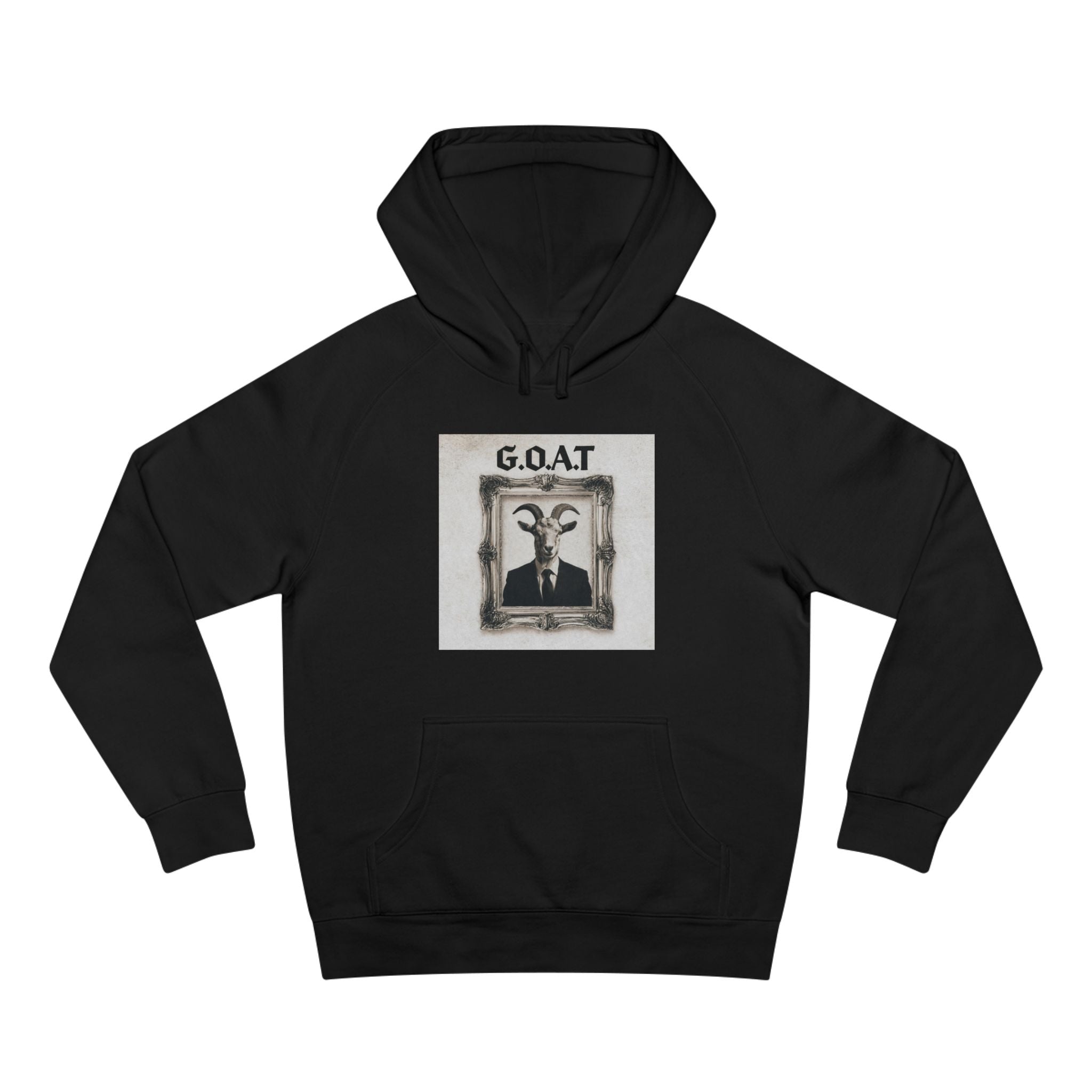 G.O.A.T. Portrait Hoodie — Vintage Goat Art Pullover