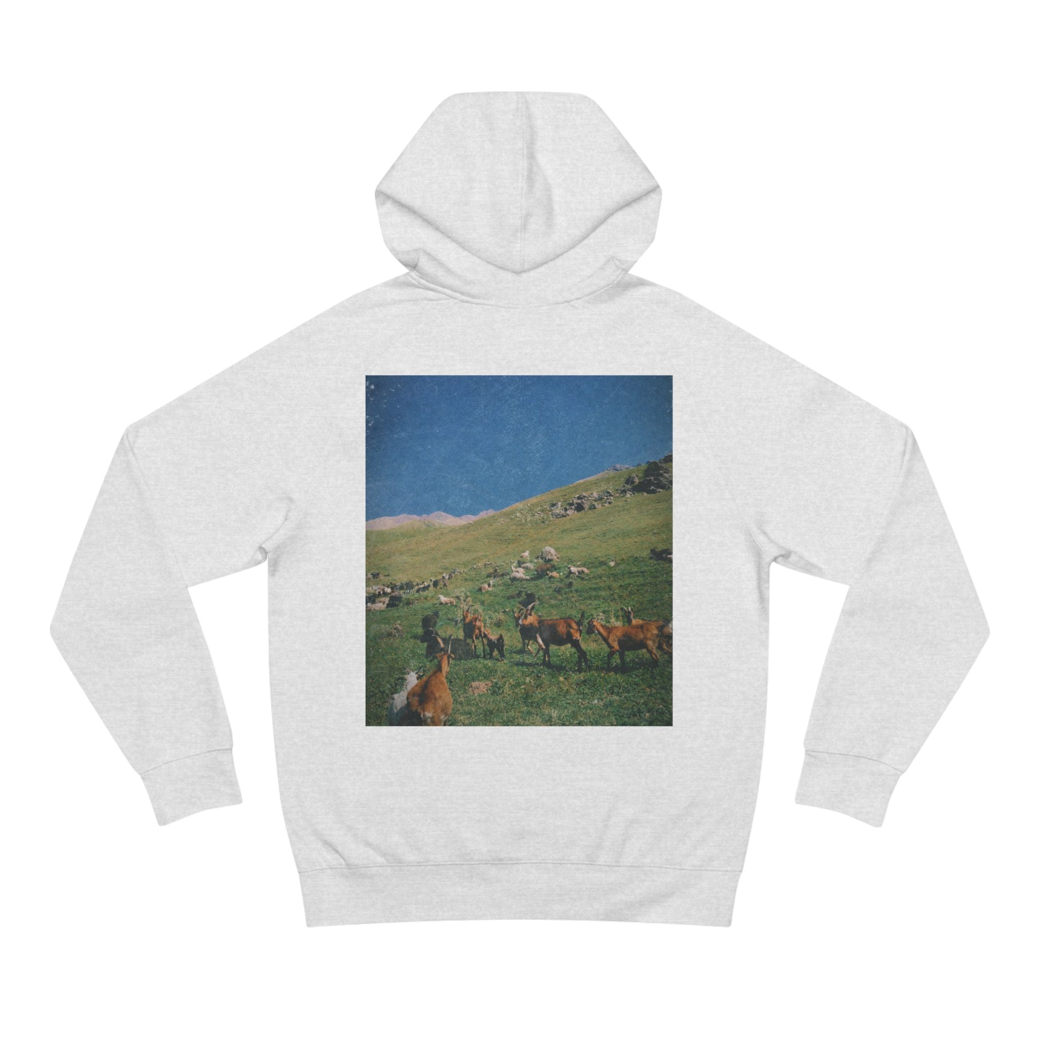 G.O.A.T. Portrait Hoodie — Vintage Goat Art Pullover