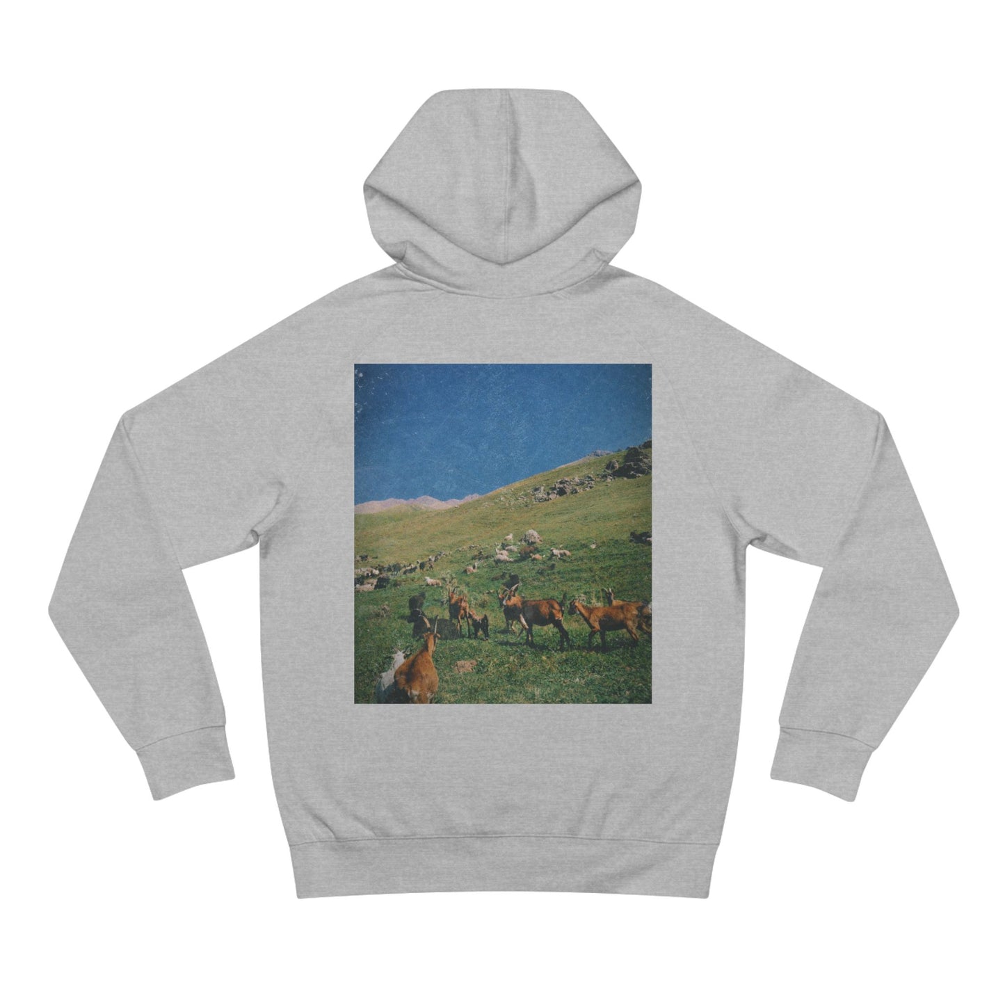 G.O.A.T. Portrait Hoodie — Vintage Goat Art Pullover